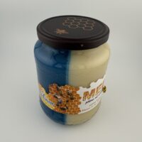 med_spirulina_pulnapul_1kg_01 Med se spirulinou půl na půl s pastovaným medem – 1 kg sklenice